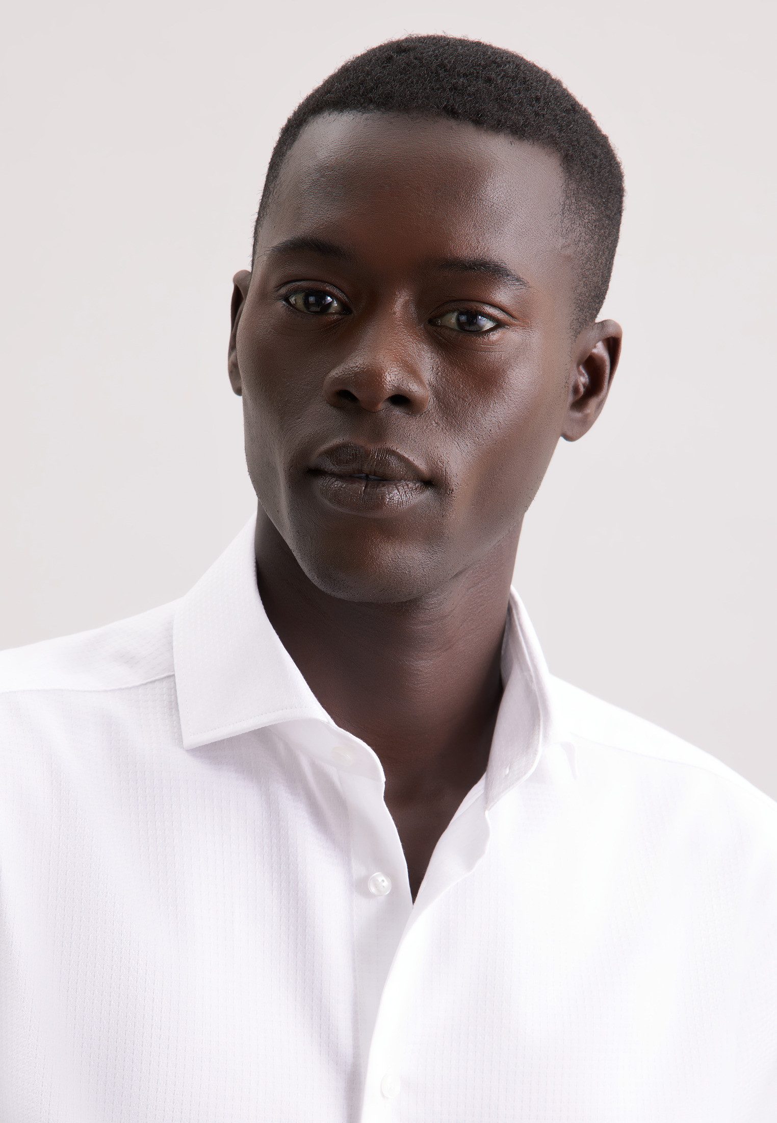 seidensticker Businesshemd Schwarze Rose Regular 1/1 Kentkragen Pepita