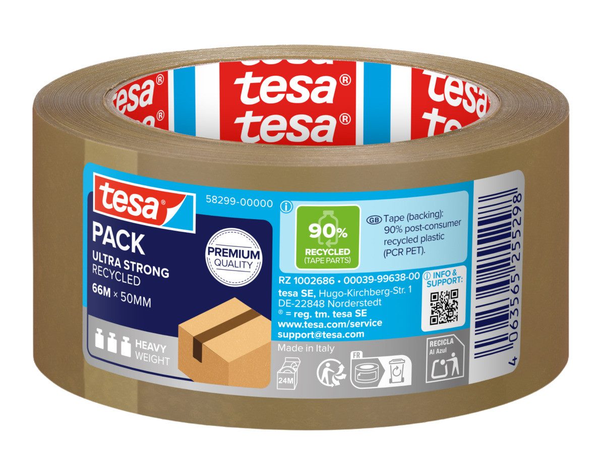 tesa Klebeband tesa Packband Ultra Strong braun 66mx50mm