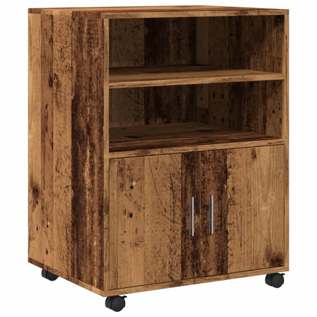 vidaXL Aktenschrank Rollschrank Altholz-Optik 60x48x81 cm günstig online kaufen