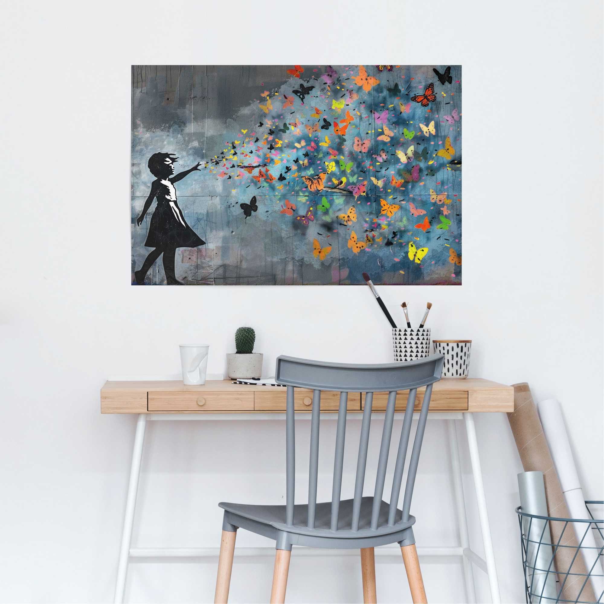 Poster Balloon Girl Dark