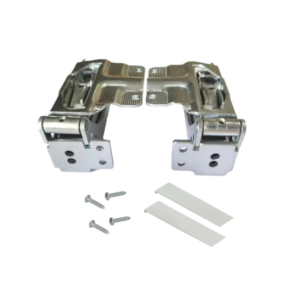 Trade-Shop Montagezubehör Scharnier-Set passend für Hettich 2FV25 2165 41,5 3306 5.0 3702 5.0, Geeignet für oben und unten am Kühlschrank / Gefrierschrank
