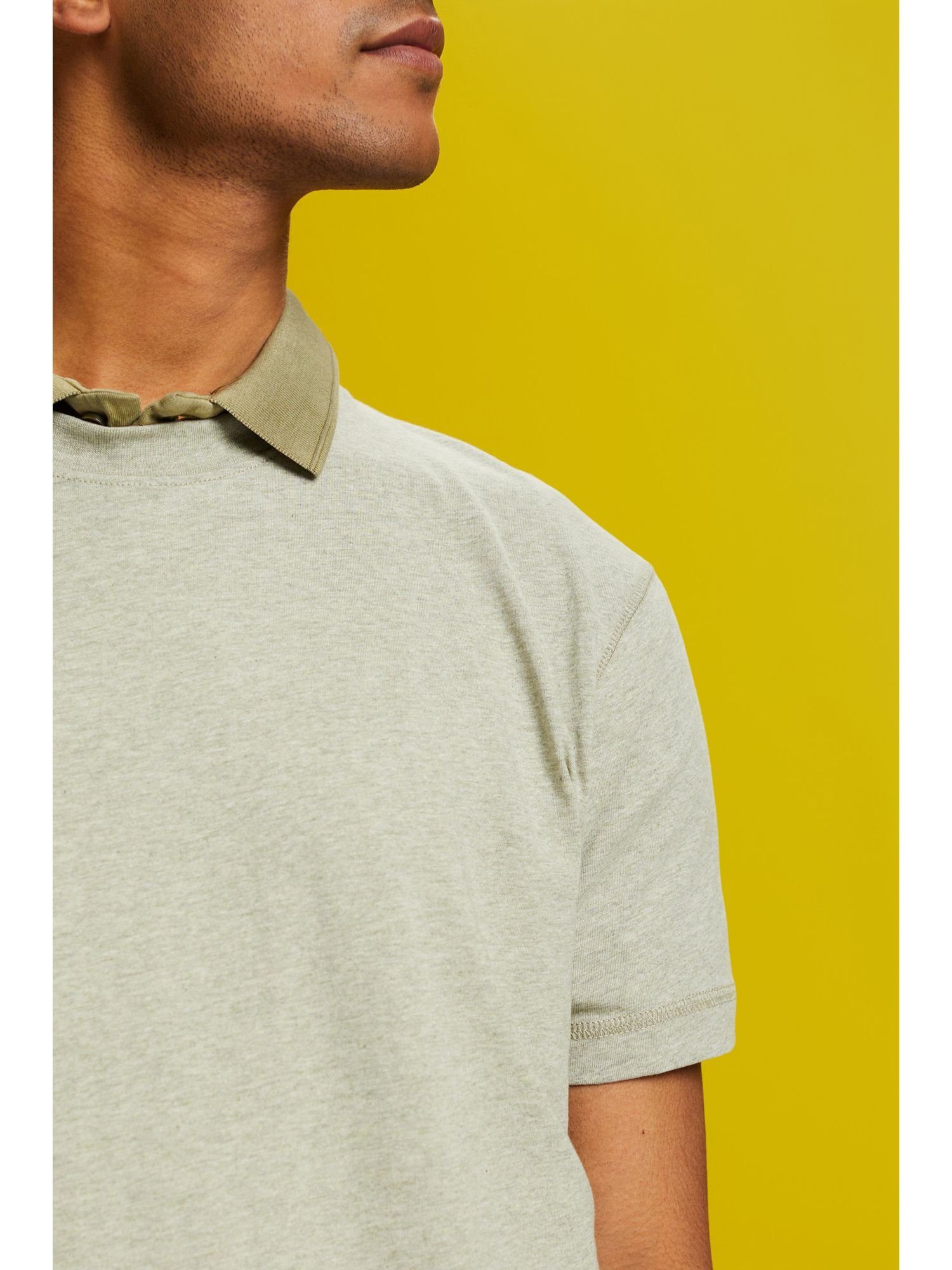 GREEN (1-tlg) Baumwolljersey LIGHT T-Shirt Esprit T-Shirt aus