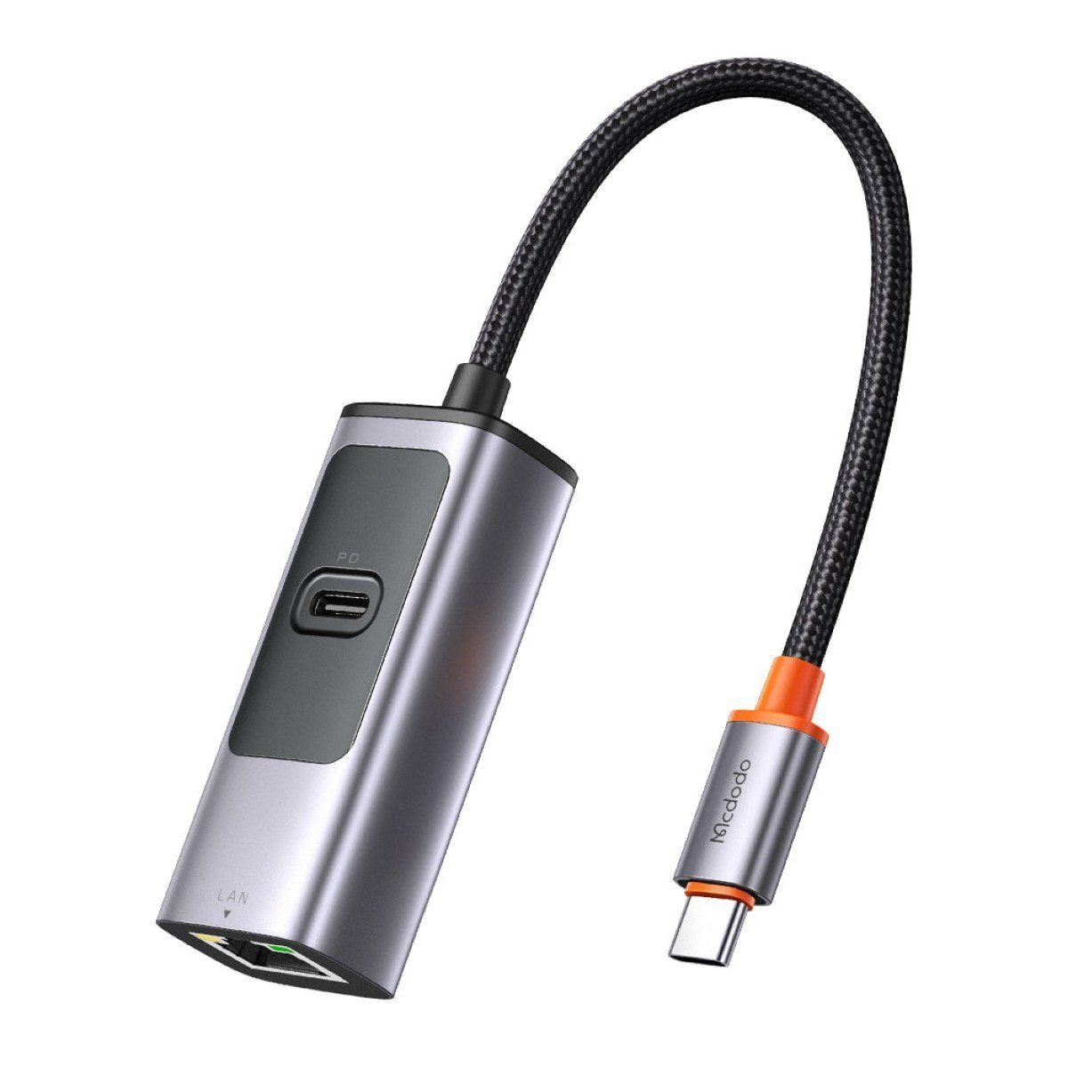 2 in 1 100W PD + LAN Port USB Type C USB Hub USB-C auf RJ-45 Smartphone-Adapter