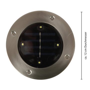 Grundig LED Solarleuchte Solar Outdoor IP65, LED fest integriert, kaltweißK, Solarlicht wasserdicht - Gartenleuchte Bodenstrahler