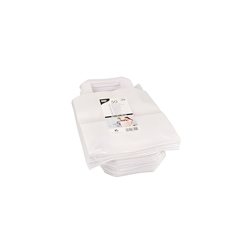 PAPSTAR Tragetasche 400 x Tragetaschen, Papier 22 cm x 18 cm x 10 cm weiss mit Tragegriff