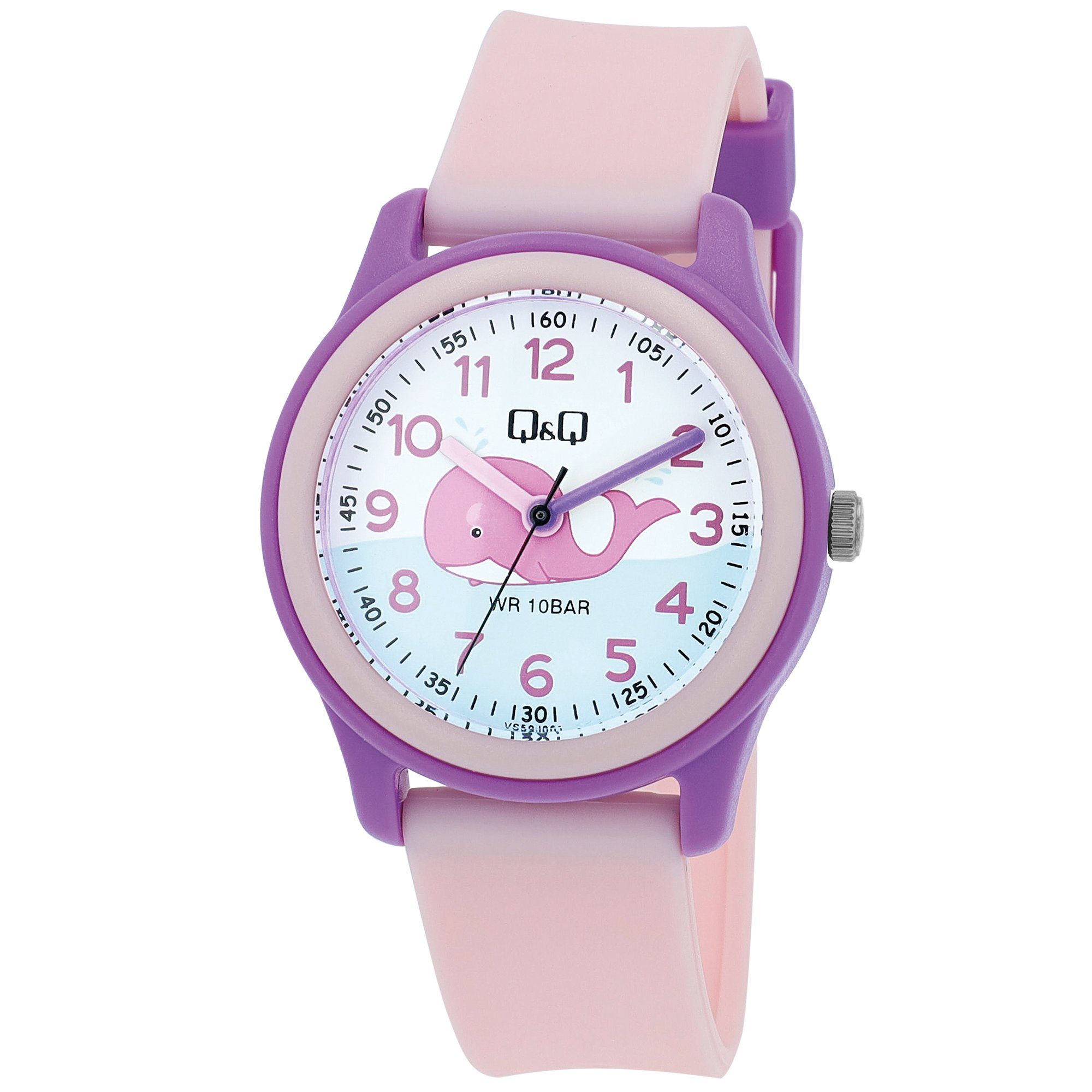 Quarzuhr VS59J005Y Kinderuhr, Silikonarmband, 10 Bar, Defin, maritim