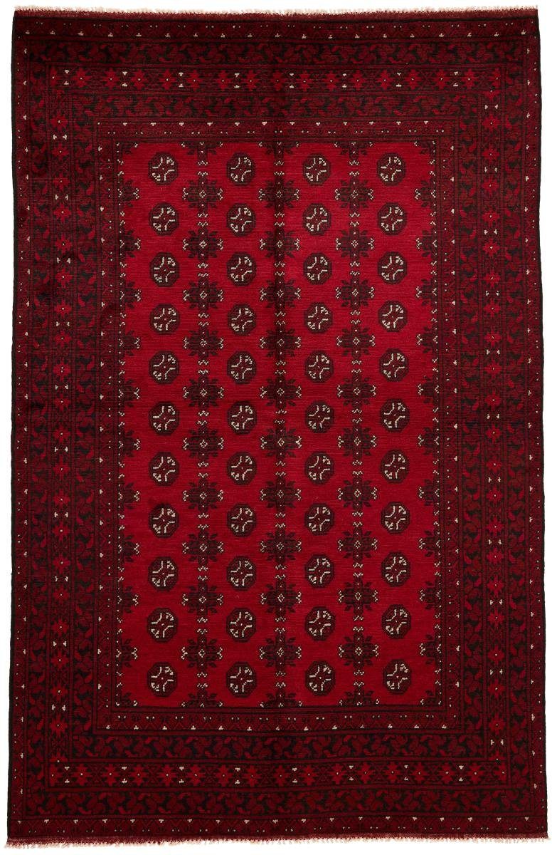 Orientteppich Afghan Akhche 158x250 Handgeknüpfter Orientteppich, Nain Trading, rechteckig, Höhe: 6 mm
