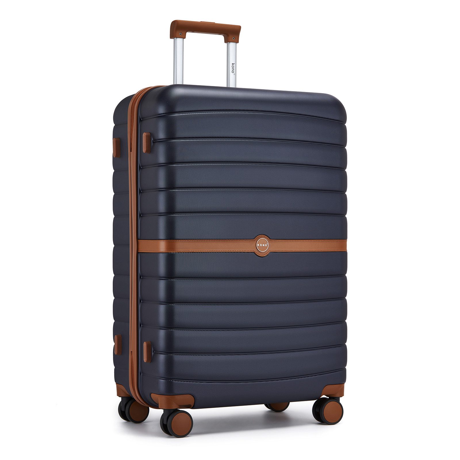 KONO Handgepäckkoffer Koffer Trolley ABS+PC Hartschalenkoffer