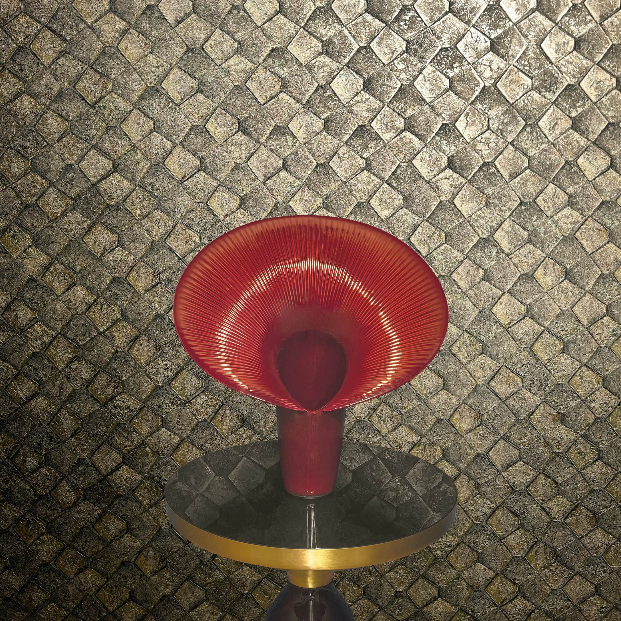 Marburg Vliestapete Tapete Pentagraphic Wallpaper, 3D-Optik, moderne Vliestapete für Wohnzimmer Schlafzimmer Küche