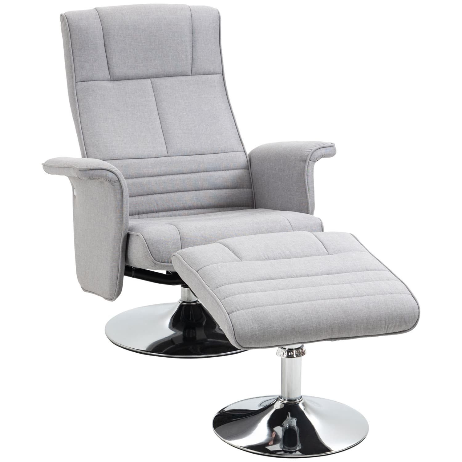 Sessel Massagesessel mit Fußhocker,Elektrischer Fernsehsessel 78x95x88cm