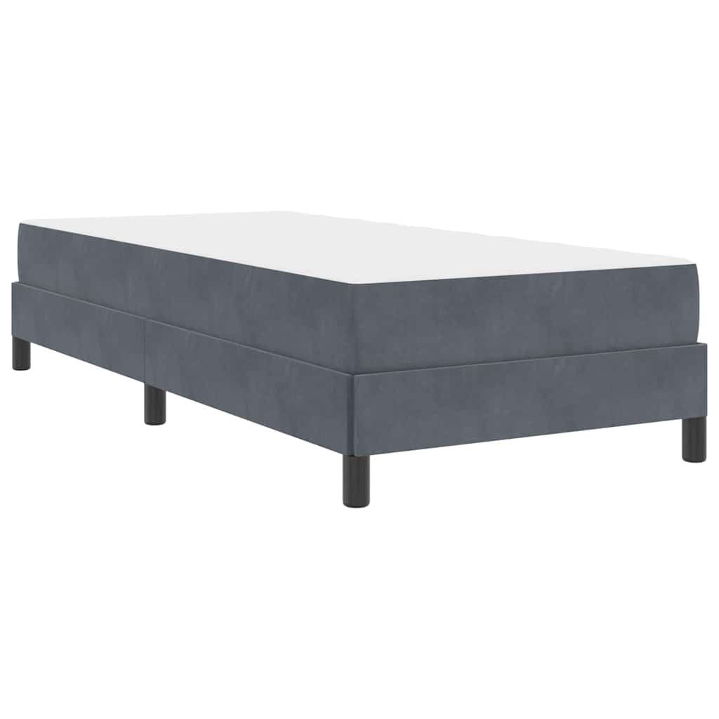 vidaXL Bett Boxspringbett mit Matratze Dunkelgrau günstig online kaufen
