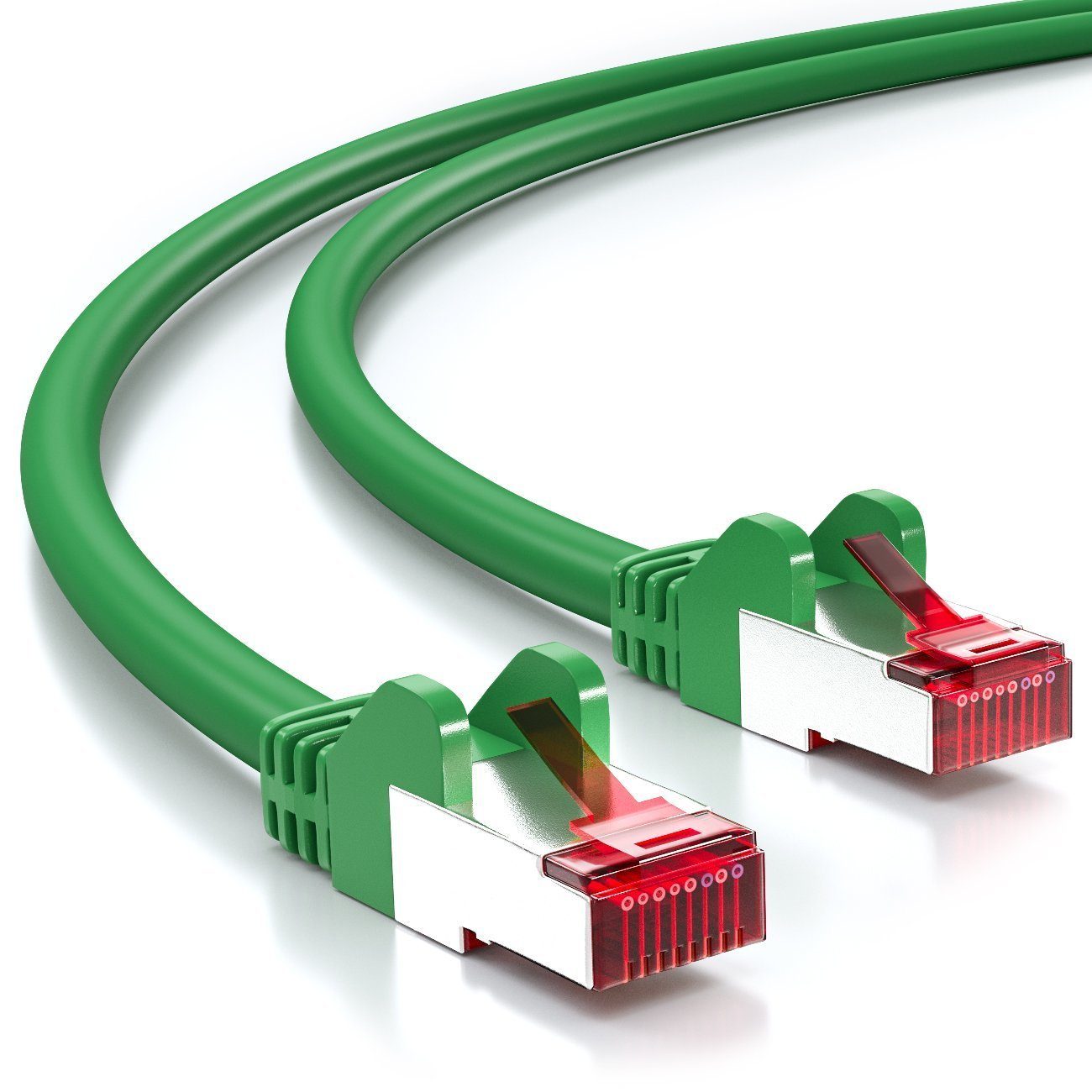 deleyCON 0,25m CAT6 Patchkabel S-FTP PIMF Netzwerkkabel Ethernetkabel LAN-Kabel