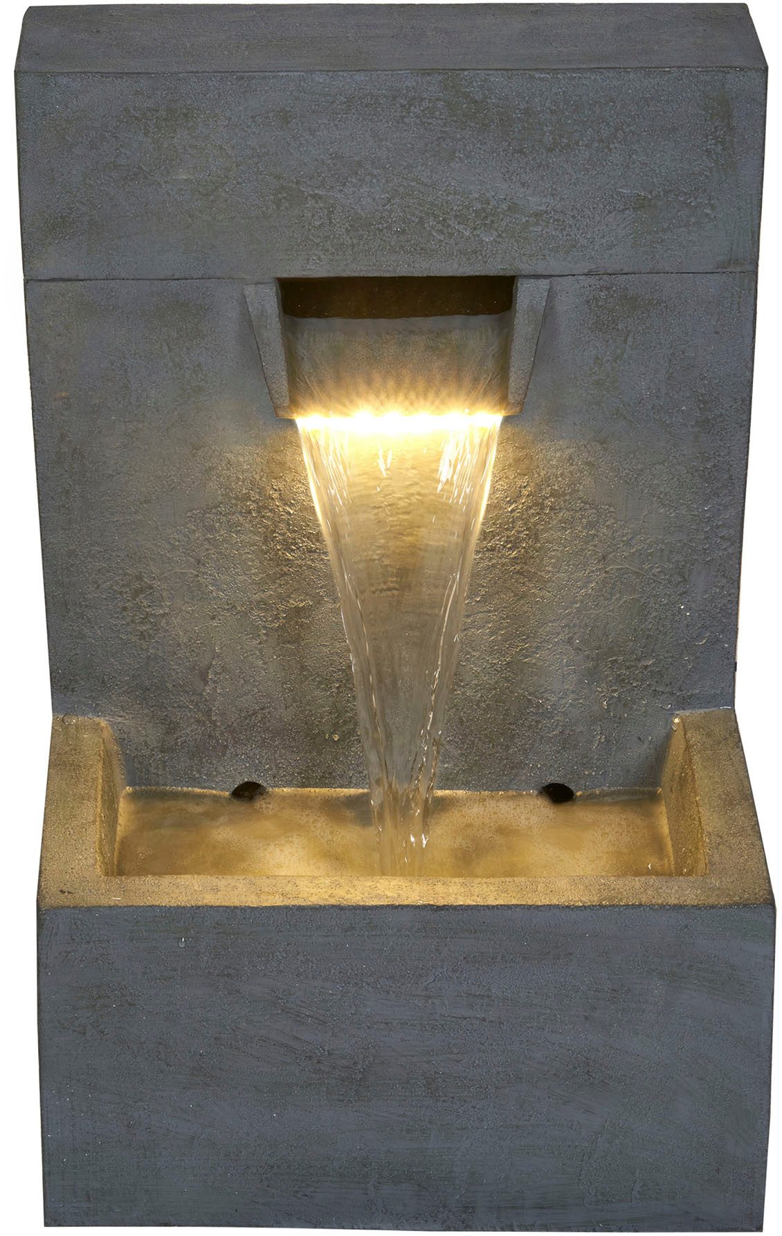 AcquaArte Gartenbrunnen Wasserspiel Wasserfall POSADA, Komplettset mit LED- günstig online kaufen