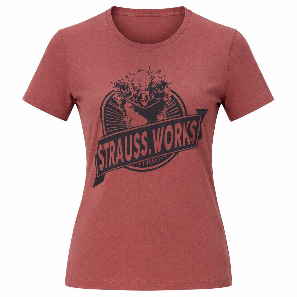 Engelbert Strauss T-Shirt-Body Strauss Damen T-Shirt e.s. iconic works – Baumwolle, Rundhals, Print 100 % Baumwolle