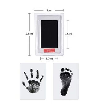 NUODWELL Bilderrahmen Baby Handabdruck und Fußabdruck,4 Stück Baby Abdruckset,Pfotenabdruck, (4 St)
