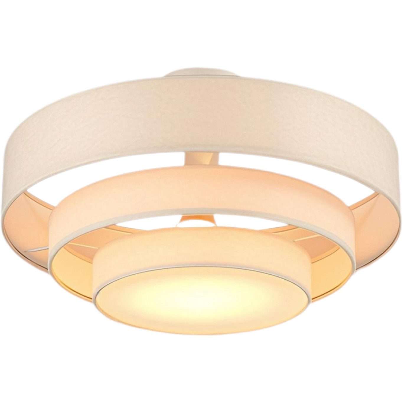 STANBOW Deckenleuchte Deckenlampe Einziehbarer Lampenschirm,Beige Triple Ve günstig online kaufen