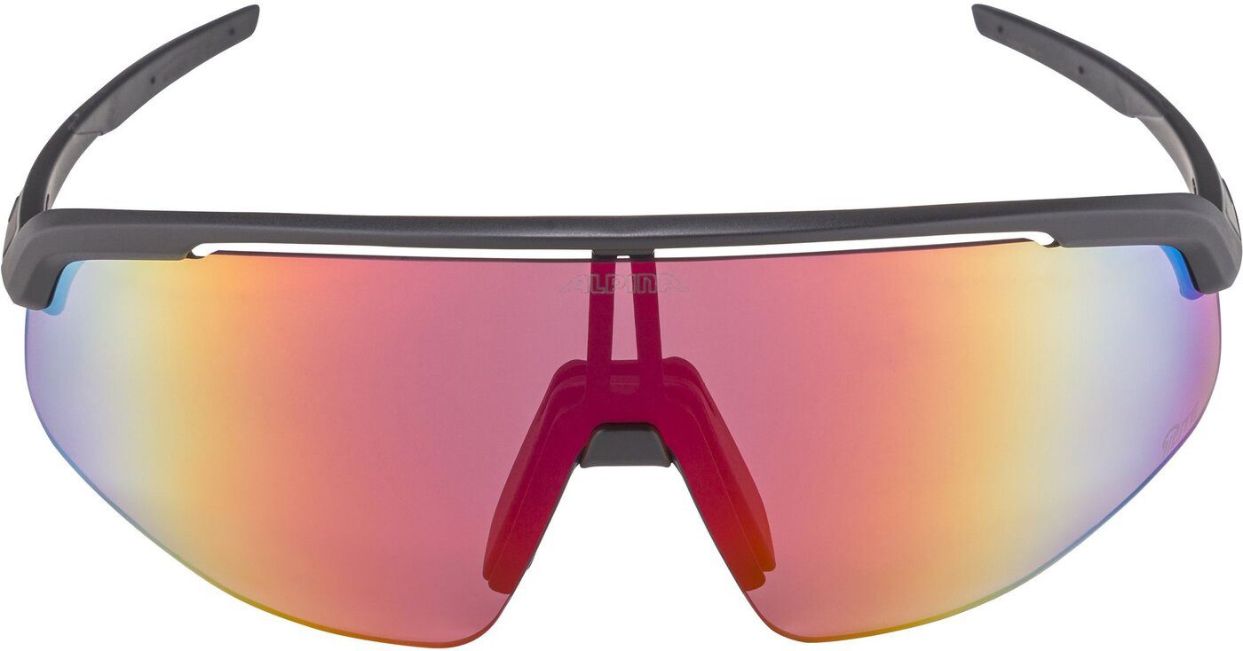 Alpina Sports Sonnenbrille TURBO PRO Q-LITE black-white-red matt