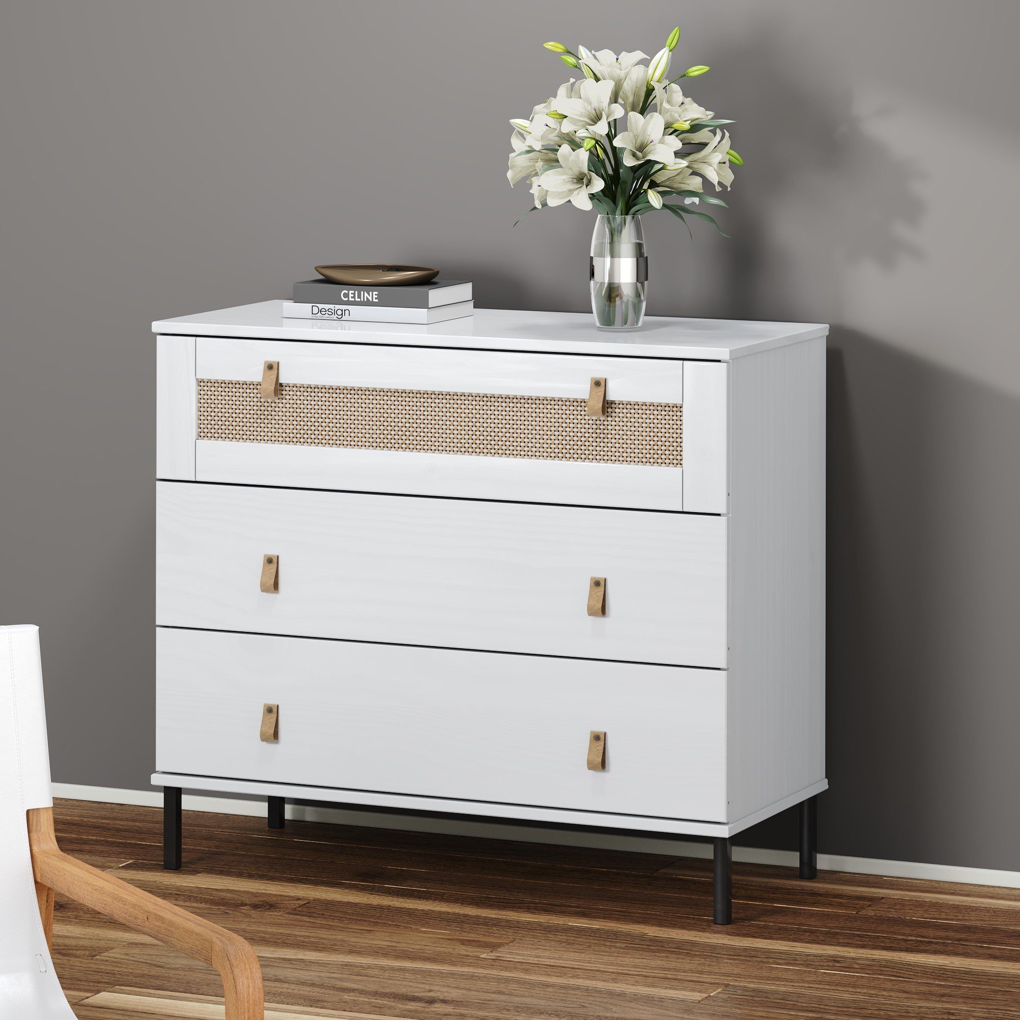 Woodroom Sideboard Valenica, Kiefer massiv lackiert, günstig online kaufen