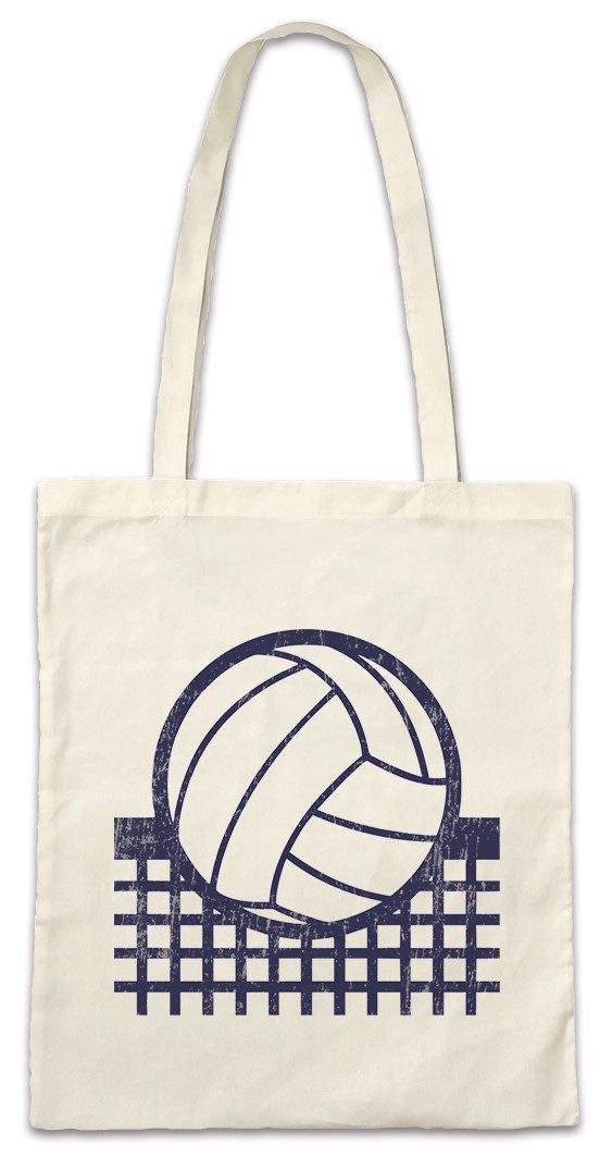 Urban Backwoods Beuteltasche Volleyball Net Stofftasche Beach Player Sport Passion Love Addiction (1-tlg), Spielfeld Court Spieler Verein