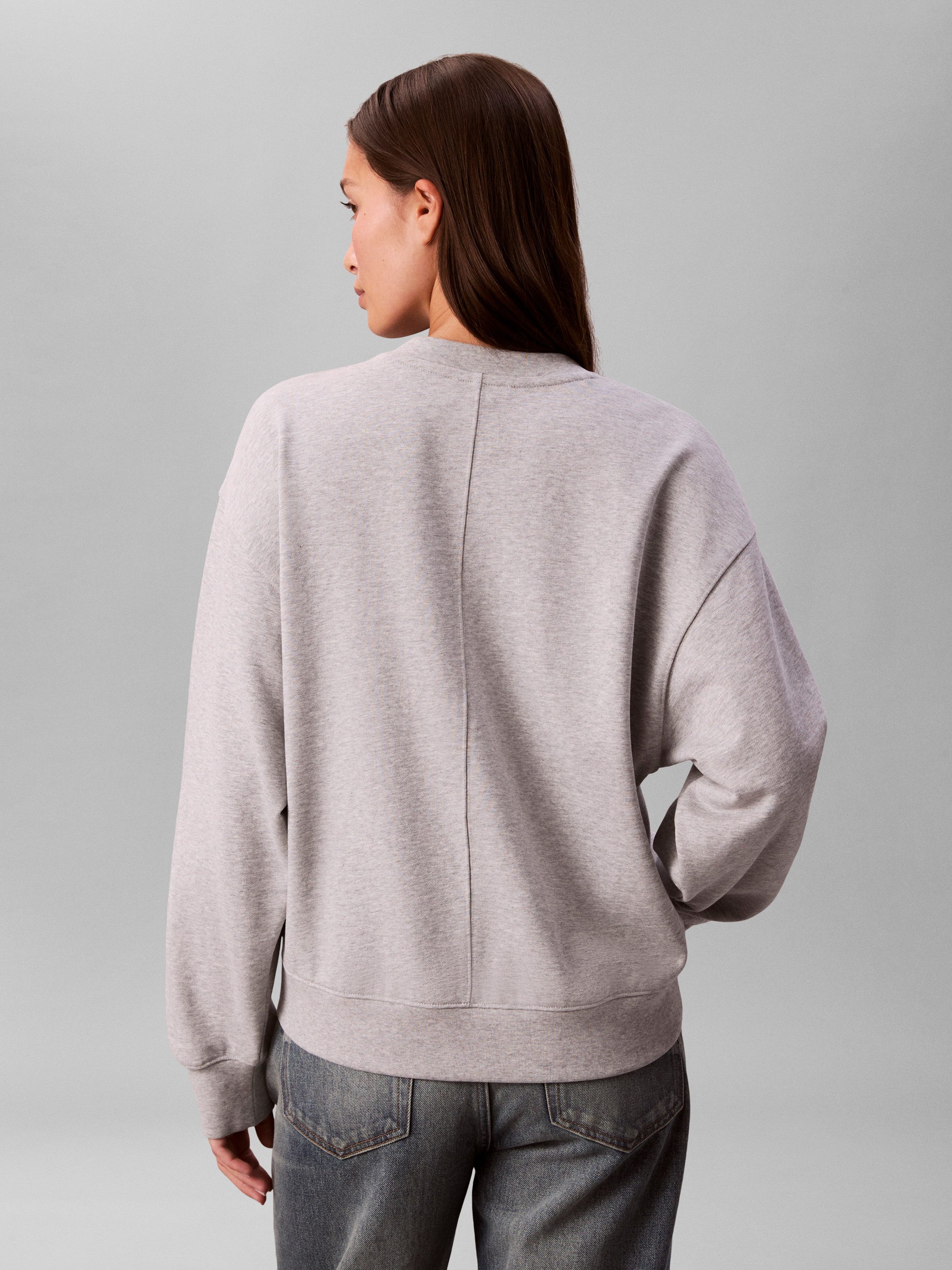 Calvin Klein Jeans Sweatshirt Regular fit mit V-Ausschnitt günstig online kaufen