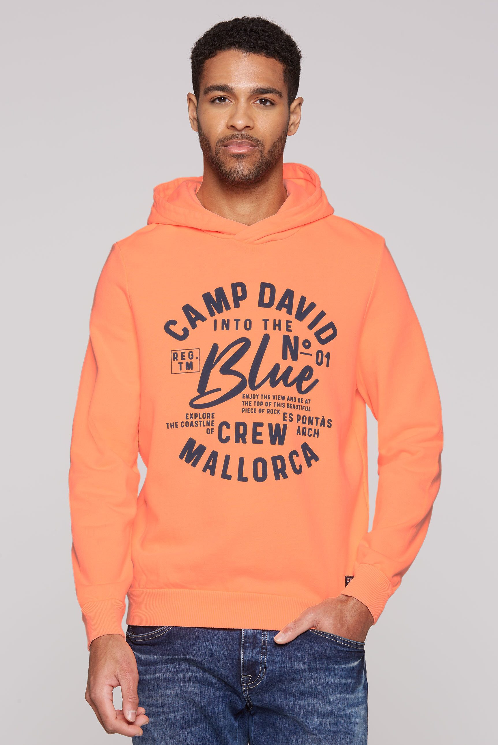 CAMP DAVID Kapuzensweatshirt aus Baumwolle