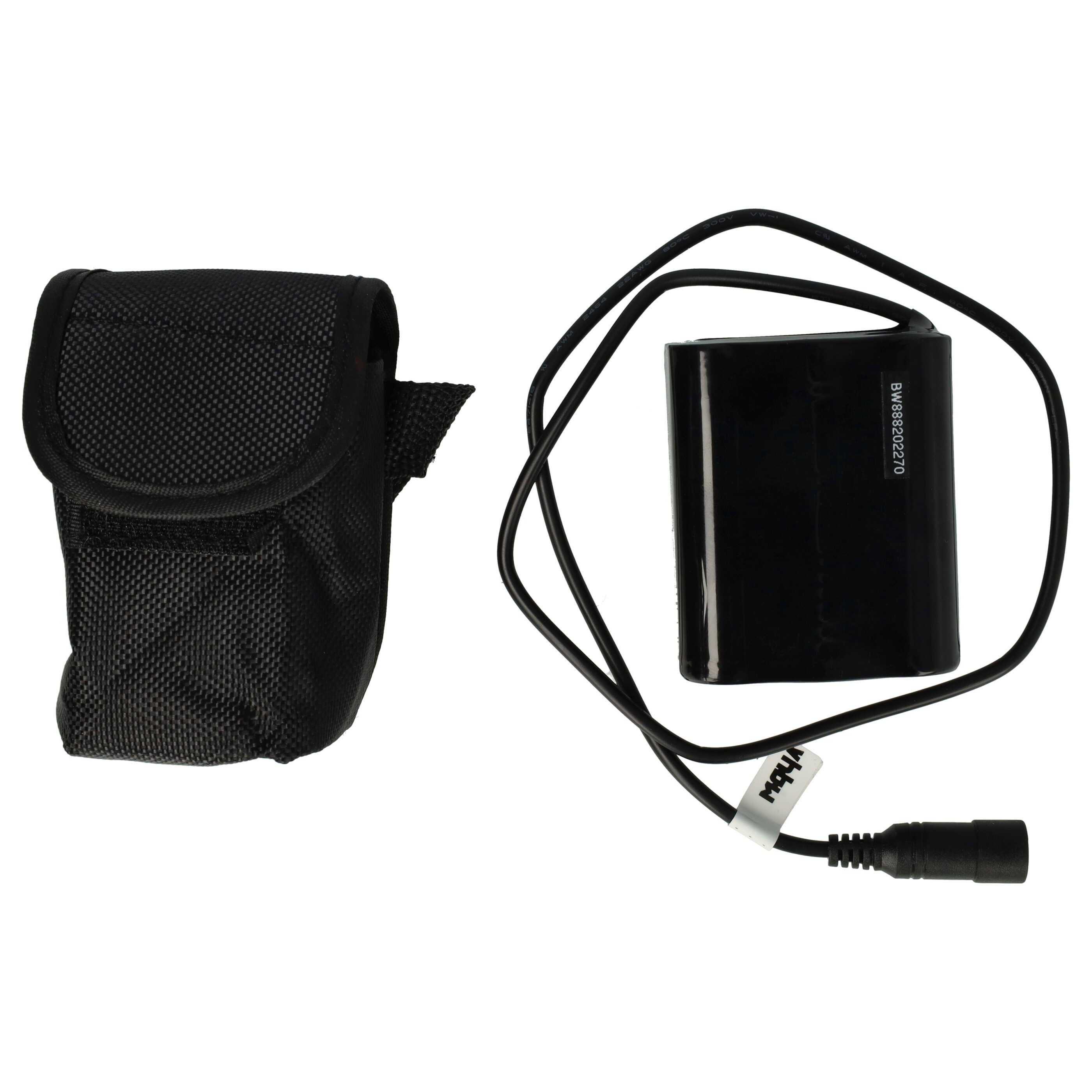 vhbw Akkupack passend für Busch & Müller IQ-XM Speed Fahrradlicht (9000 Akku Akkupack Li-Ion 9000 mAh (8,4 V, 1 St), Leistungsfähiges Ersatz-Akkupack für diverse Fahrradlampen