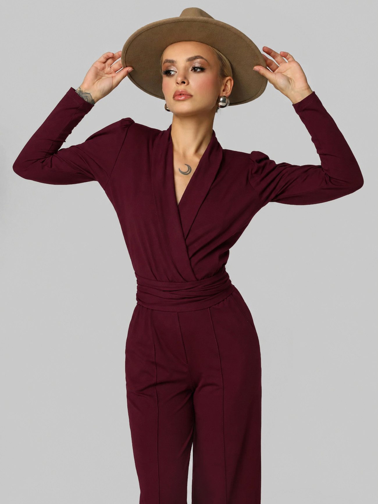 MADNEZZ Playsuit Burning Love - Wine