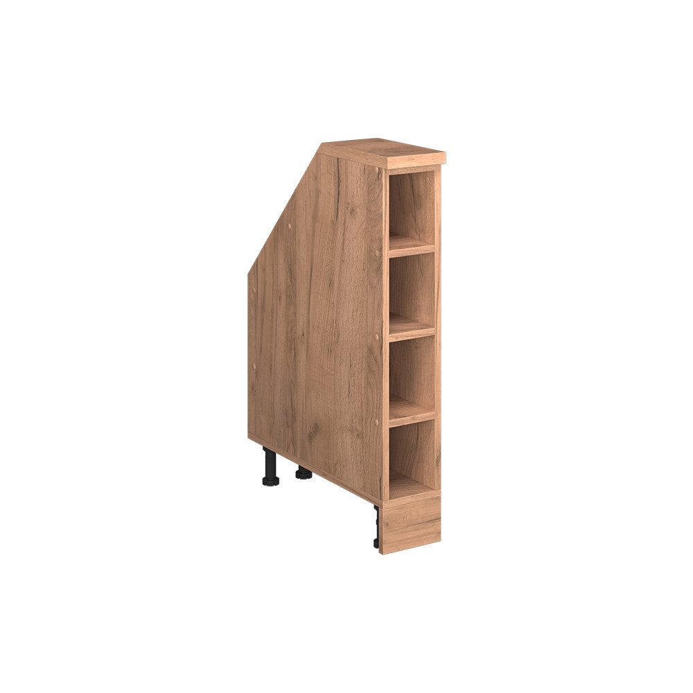 Vicco Kommode Rion, Goldkraft Eiche, 15 x 81.8 cm mit 4 Fächern, Schrankkorpus 6... (1 St)