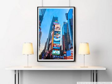 Sinus Art Poster Urbane Fotografie 60x90cm Poster Leuchtender Times Square New York City USA
