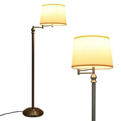 COSTWAY Stehlampe, Stehleuchte mit Basis & Lampenschirm
