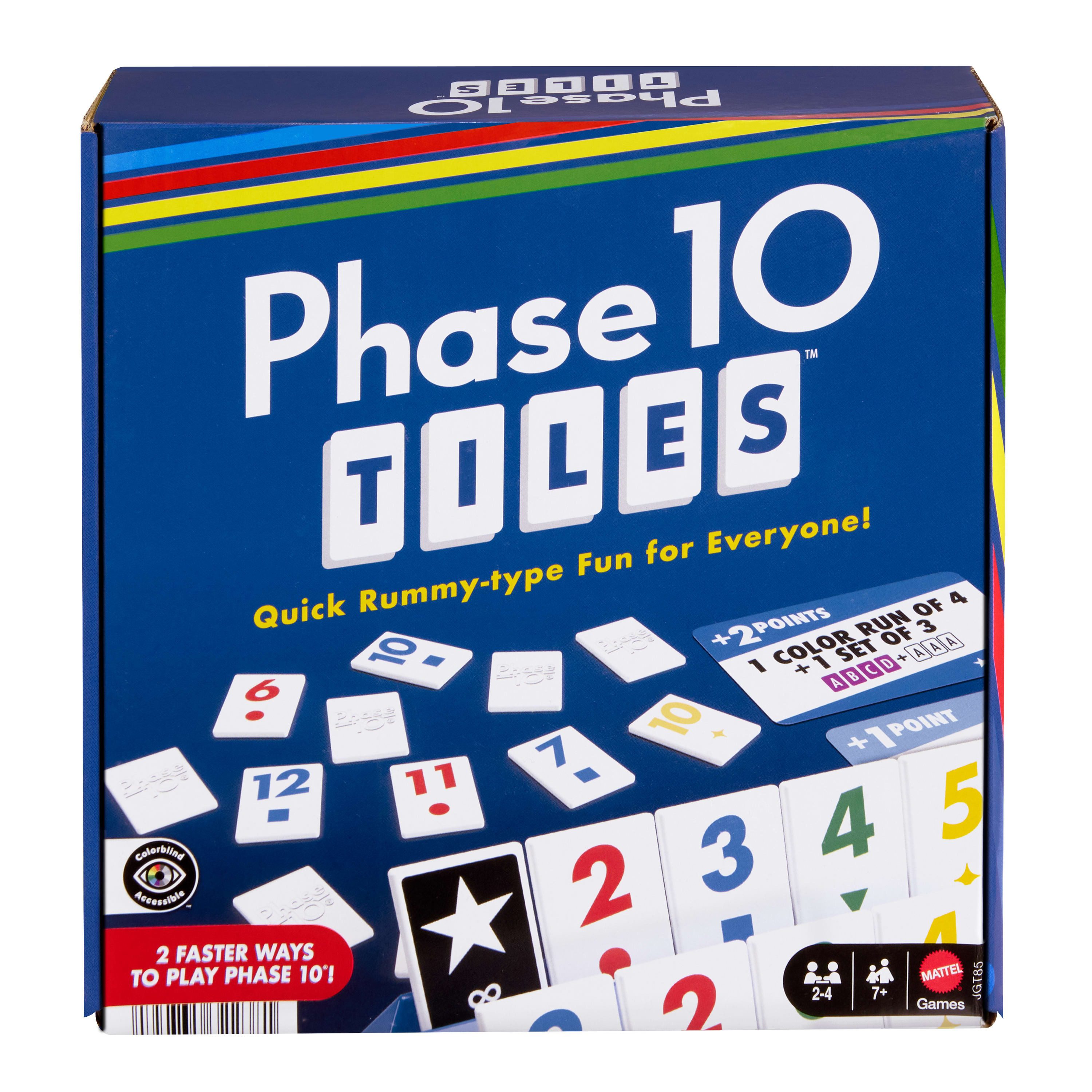 Mattel games Spiel Phase 10 Tiles, Familienspiel