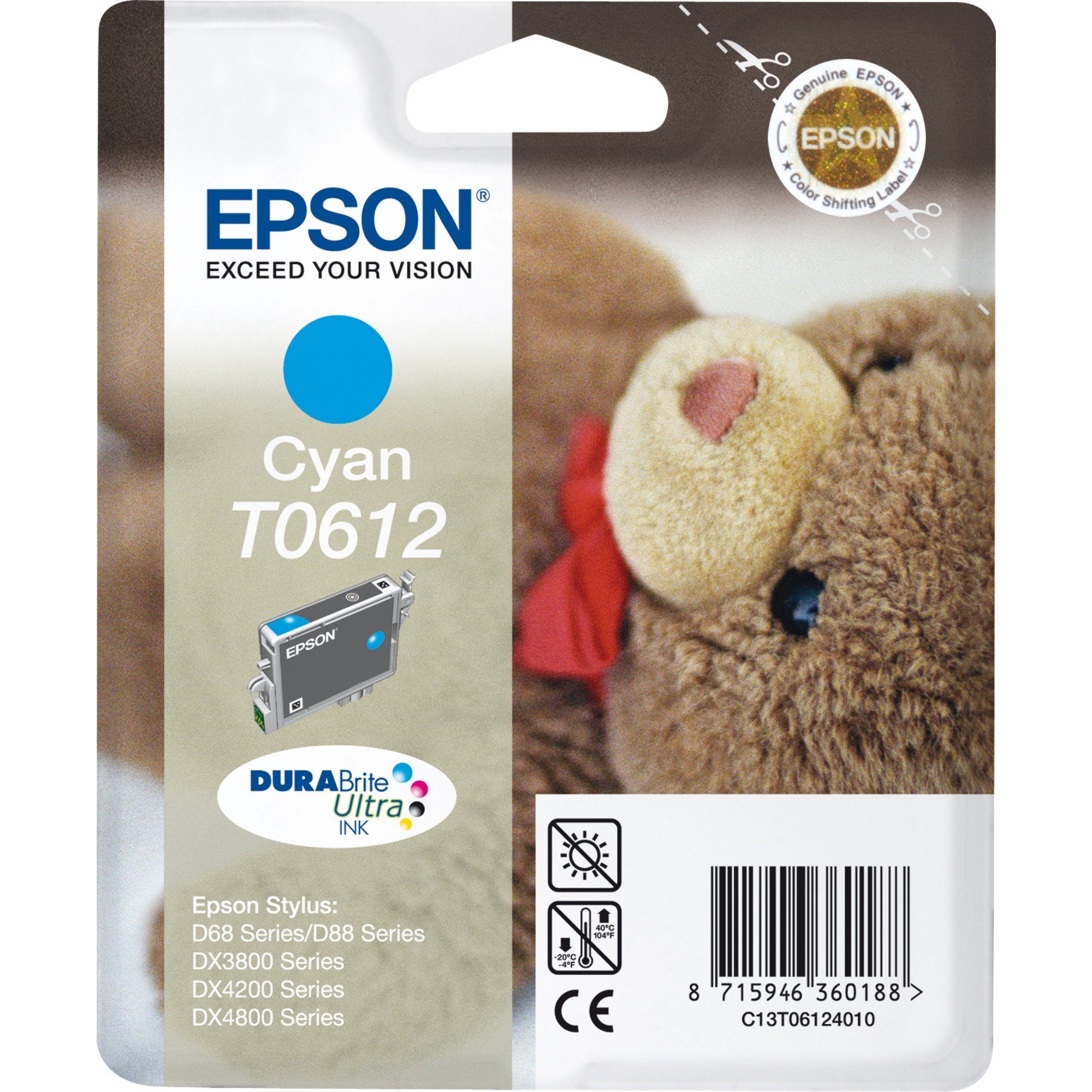 Cyan Epson Epson Tinte T061240 Tintenpatrone