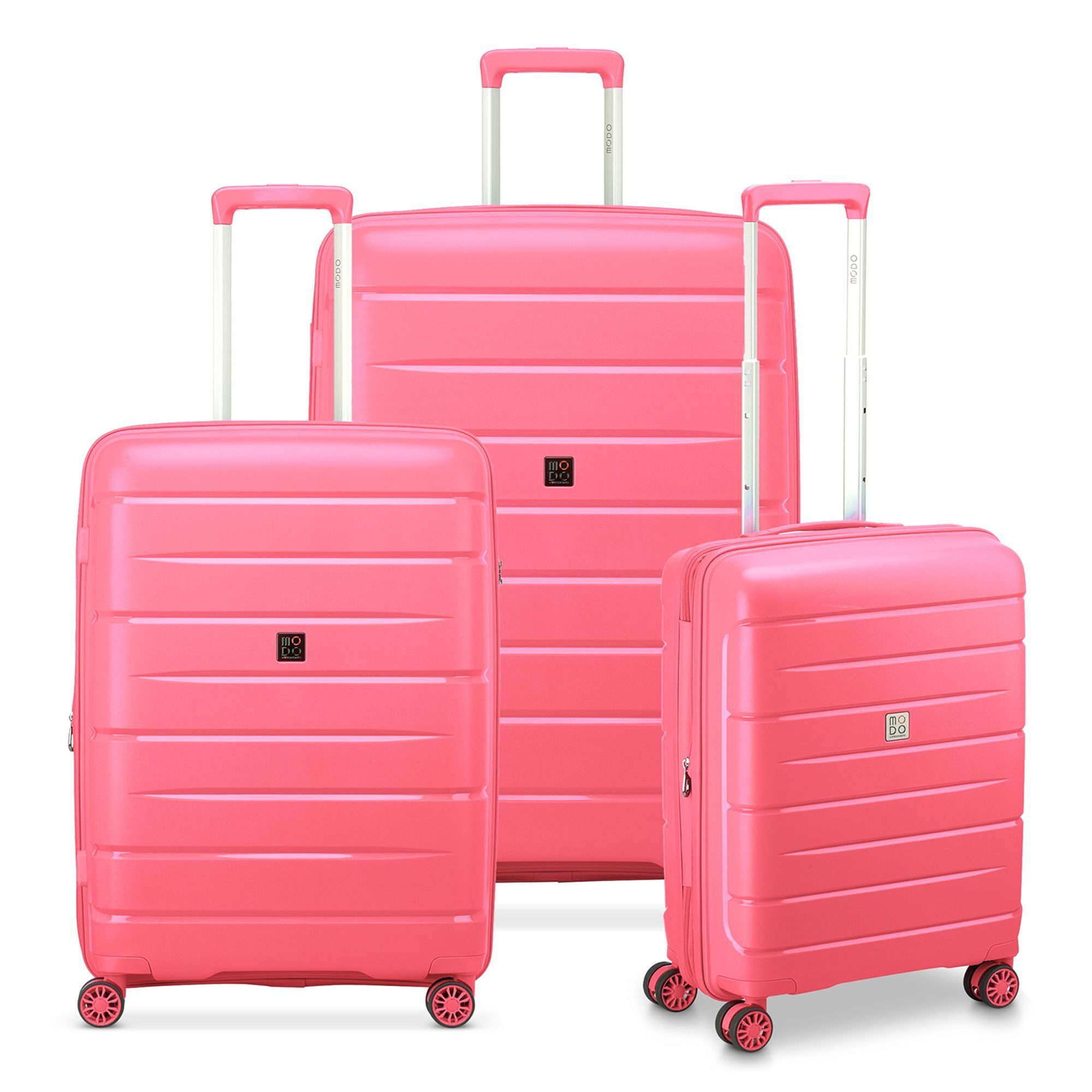 MODO by Roncato Trolleyset Starlight 3.0, 4 Rollen, (3-teilig, 3 tlg), Polypropylen