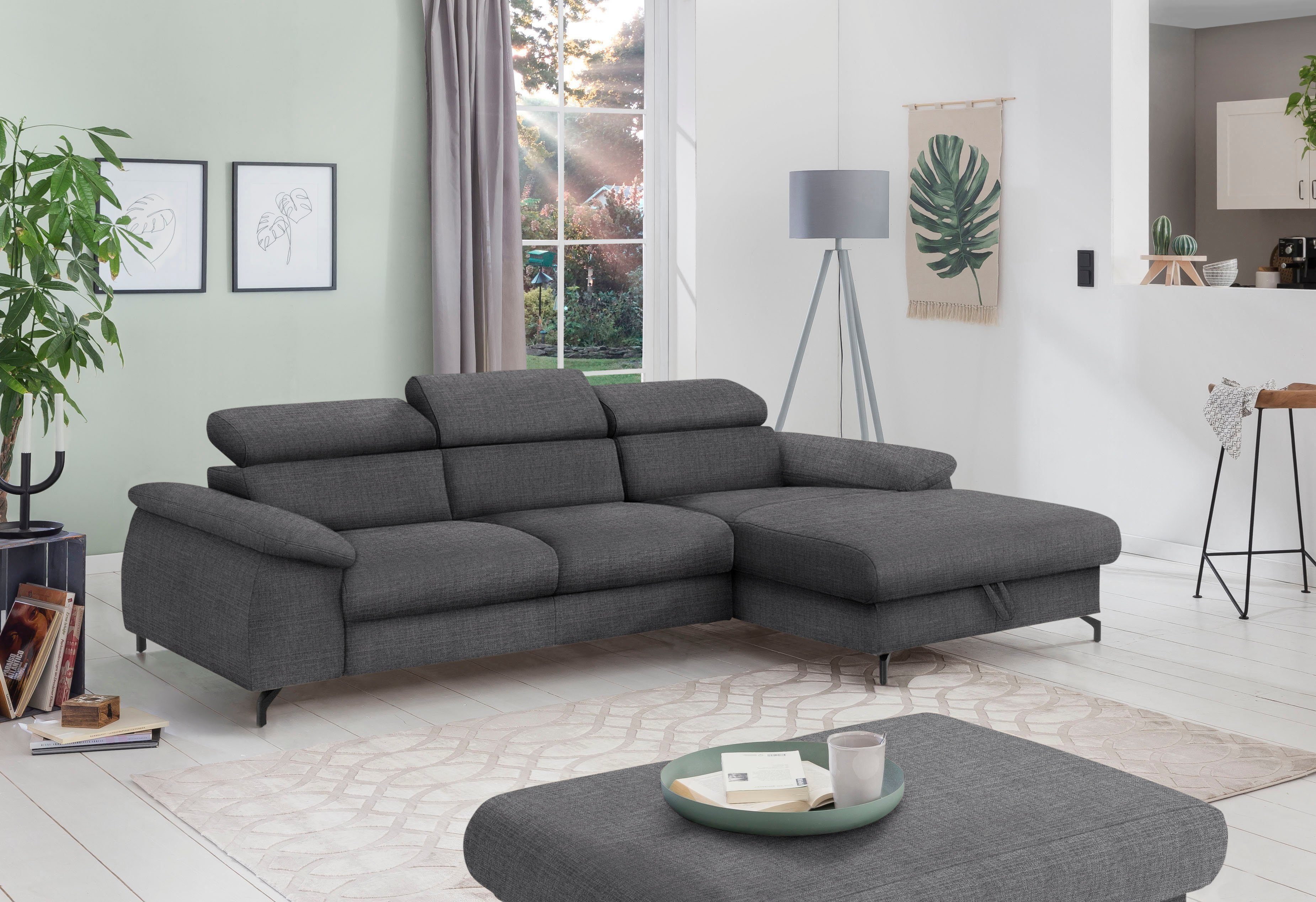 COTTA Polstergarnitur Komaris L-Form, (Set), Set bestehend aus: Ecksofa mit günstig online kaufen