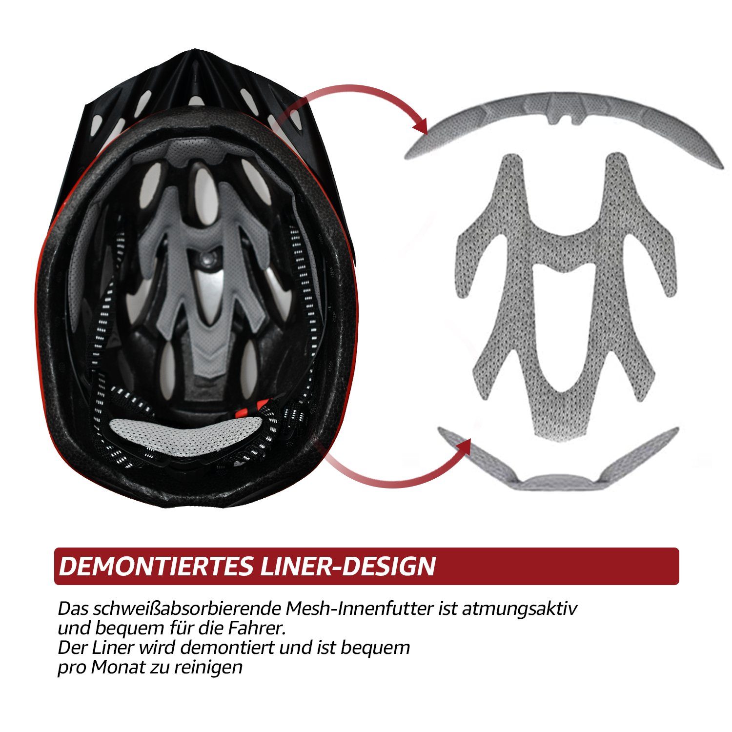 Sport Protektoren 7Magic Protektoren-Set (mit Fahrradhelm), Knieschützern und Ellbogenschützern mit Handgelenkschutz für Erwachs