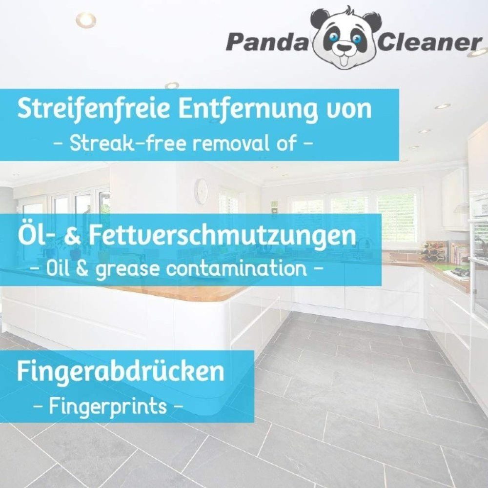 Konzentrat (Set, Sprühkopf x 1 + 1l) Küchenfronten/Hochglanzmöbel Reiniger Hochglanz-Fronten Küchenreiniger [2-St. - Reiniger PandaCleaner
