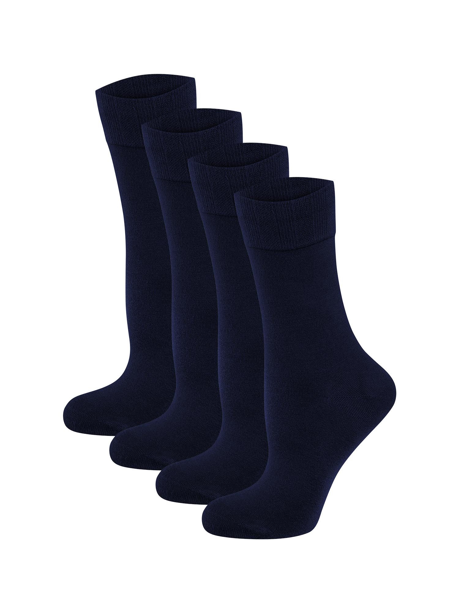 Nur Die Freizeitsocken Bambus Komfortbund (4-Paar) Casual Socken, Alltagssocken, Bequeme Socken