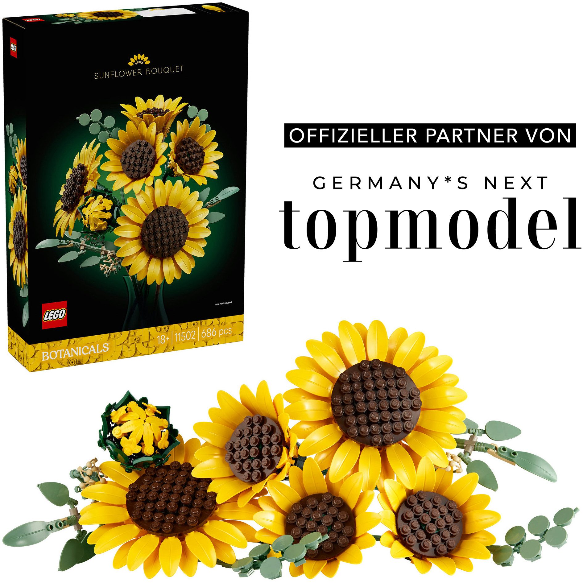 LEGO® Sonnenblumen (11502), LEGO Botanicals Konstruktionsspielsteine, (686 St)