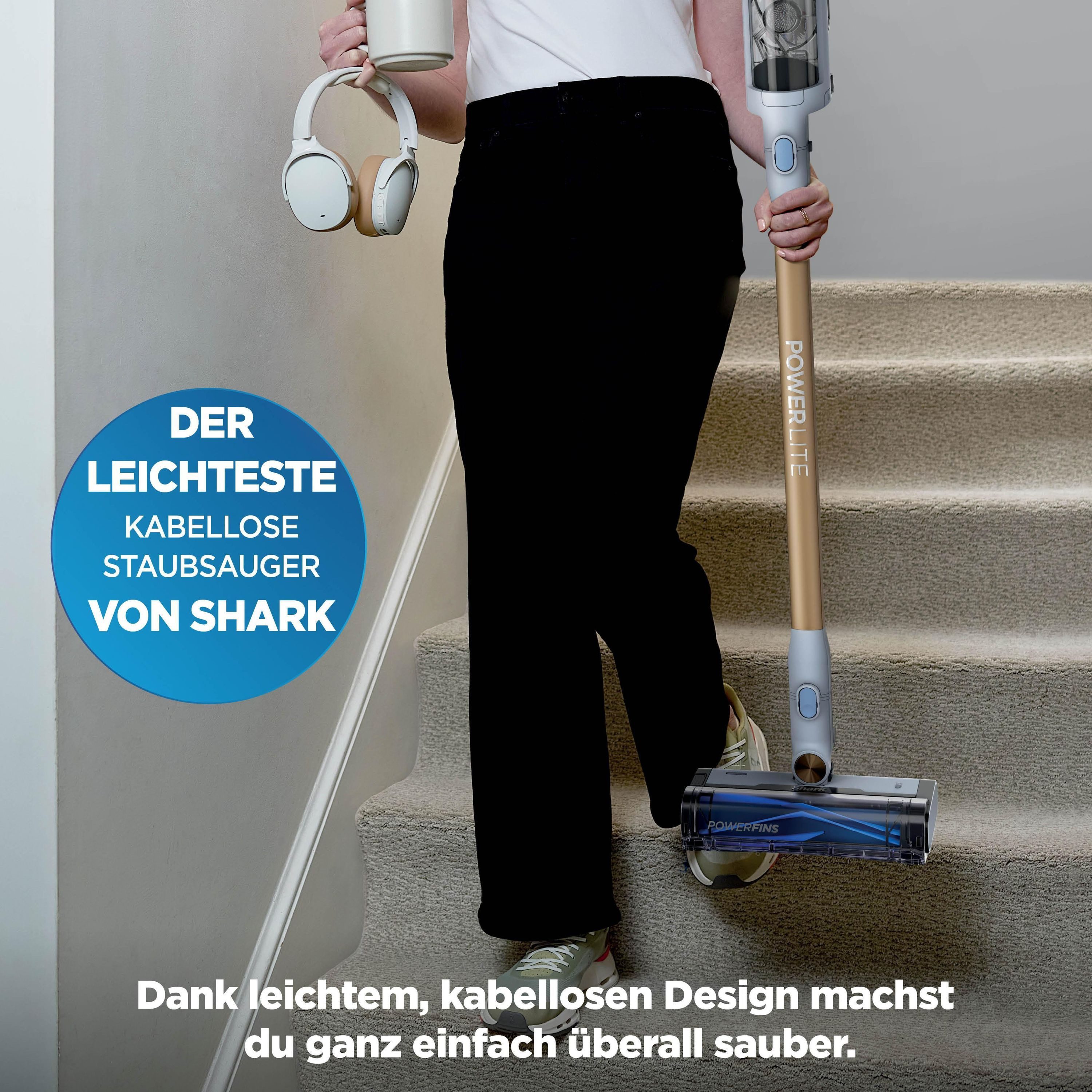 Shark Akku-Hand-und Stielstaubsauger SHA BU1624EU, Kabelloser Handstaubsauger mit langlebigem Akku