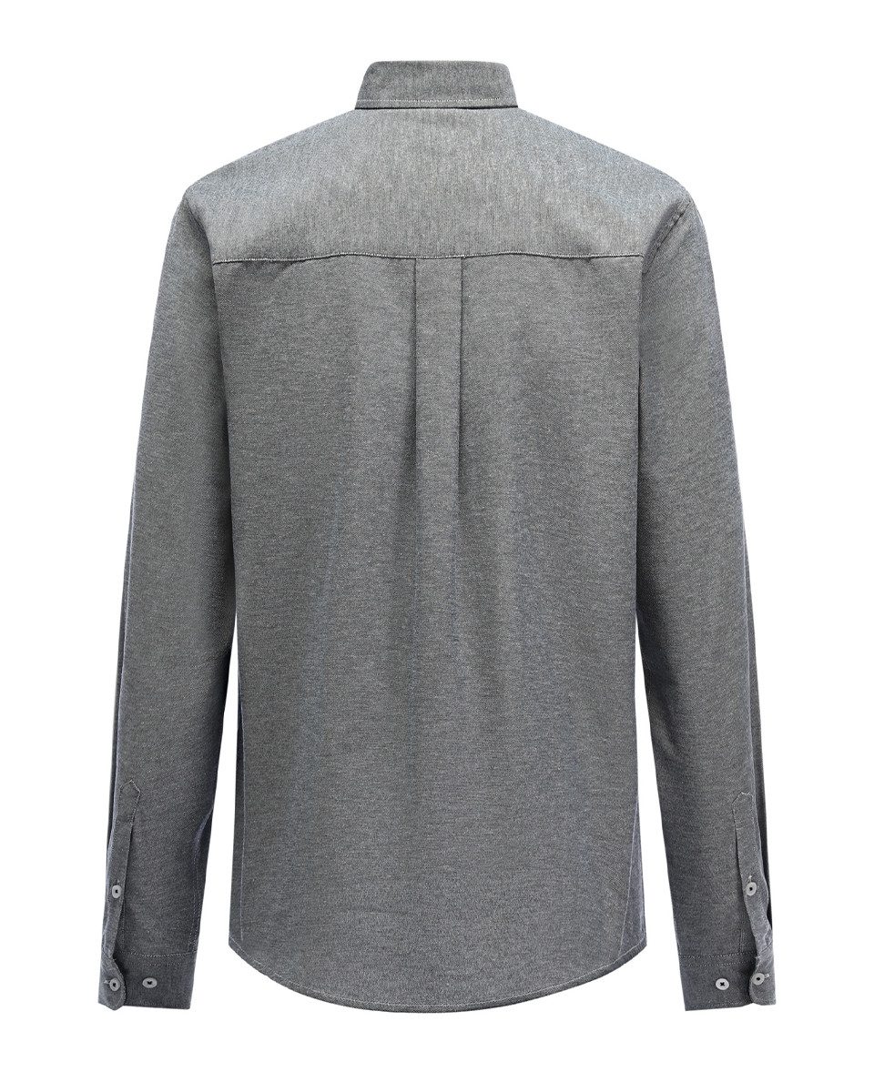 Allthemen Businesshemd mit Button-Down-Kragen Langarmhemd Slim Fit Hochzeit günstig online kaufen