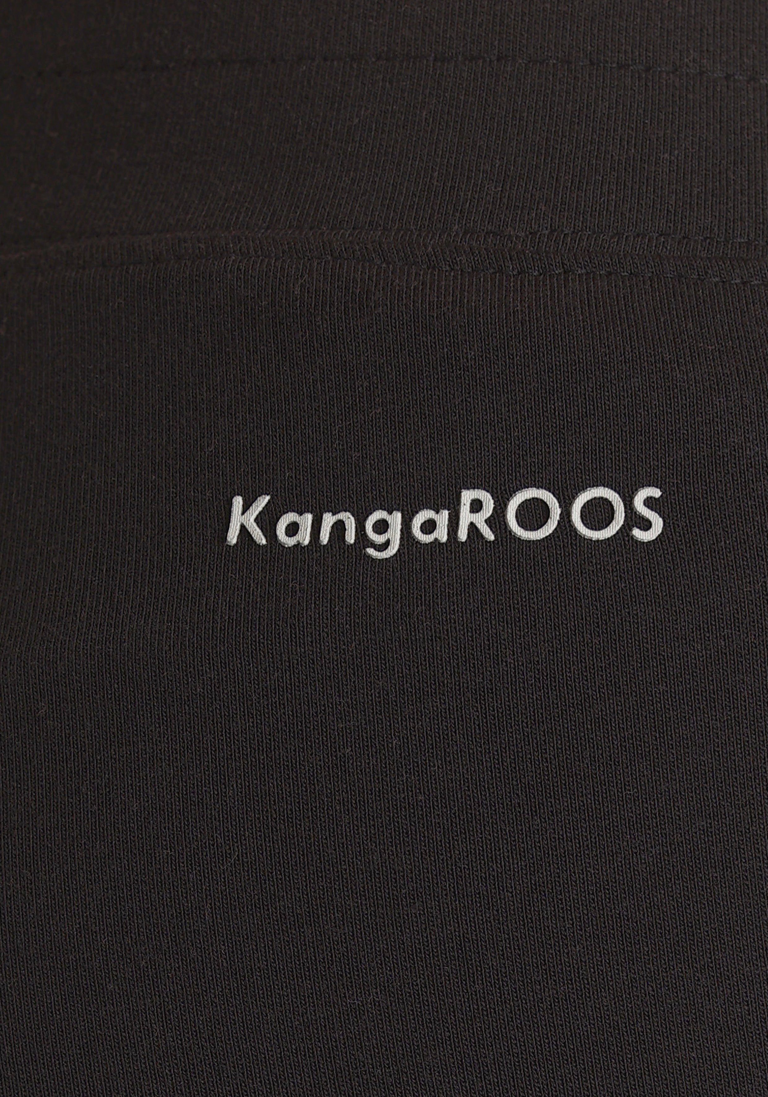 & Bund KOLLEKTION Bootcut-Style KangaROOS schwarz Jazzpants - im NEUE mit Elastischem Tunnelzug