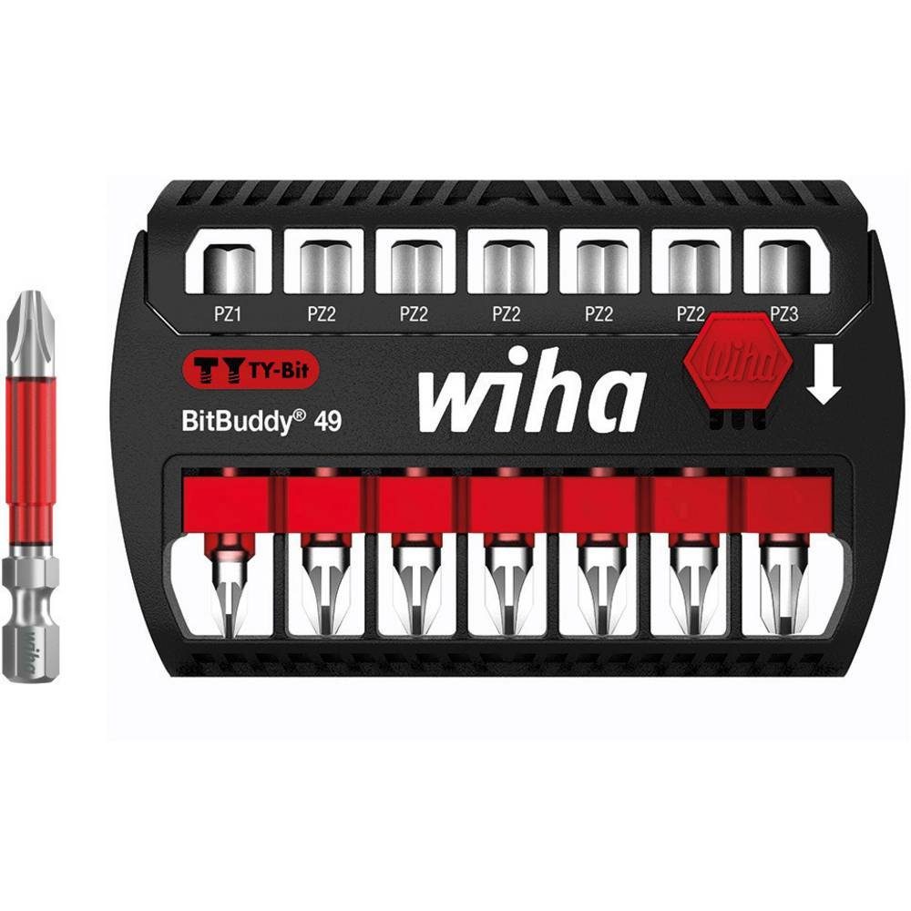 Wiha Bit-Set 49 Pozidriv mm Set Bit BitBuddy® TY-Bit 7-tlg