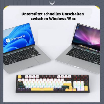 Welikera Spieltastatur, 97-Taste verdrahtete mechanische Tastatur für Laptops Gaming-Tastatur