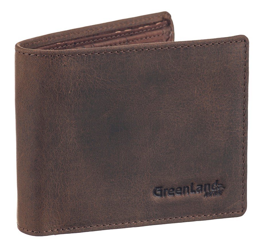 GreenLand Nature Geldbörse NATURE leather-cork, mit Sicherheitsschutz, Aus  hochwertiger Leder-Kork-Kombi