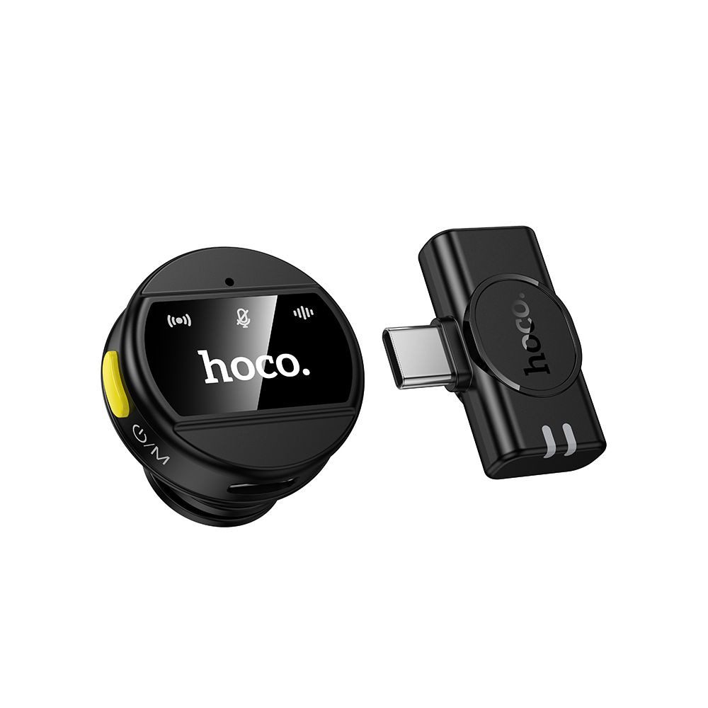 hoco. Hoco L21 kabelloses Mikrofon USB-C Schwarz Bluetooth-Lautsprecher