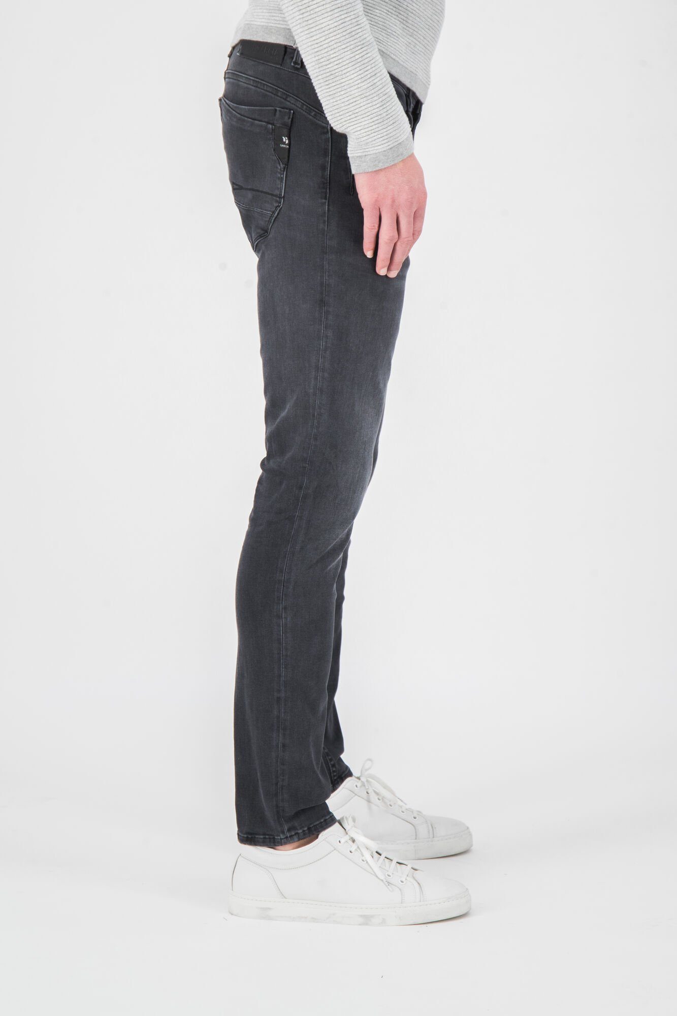 ROCKO 690.6080 grey GARCIA schwarz 5-Pocket-Jeans GARCIA JEANS used dark
