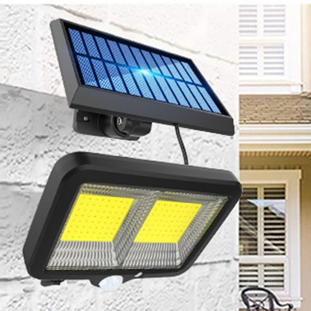 AUKUU LED LED Außen Nachtlicht Bewegungsmelder, Solarlampen 128 mit für LED Solarleuchte