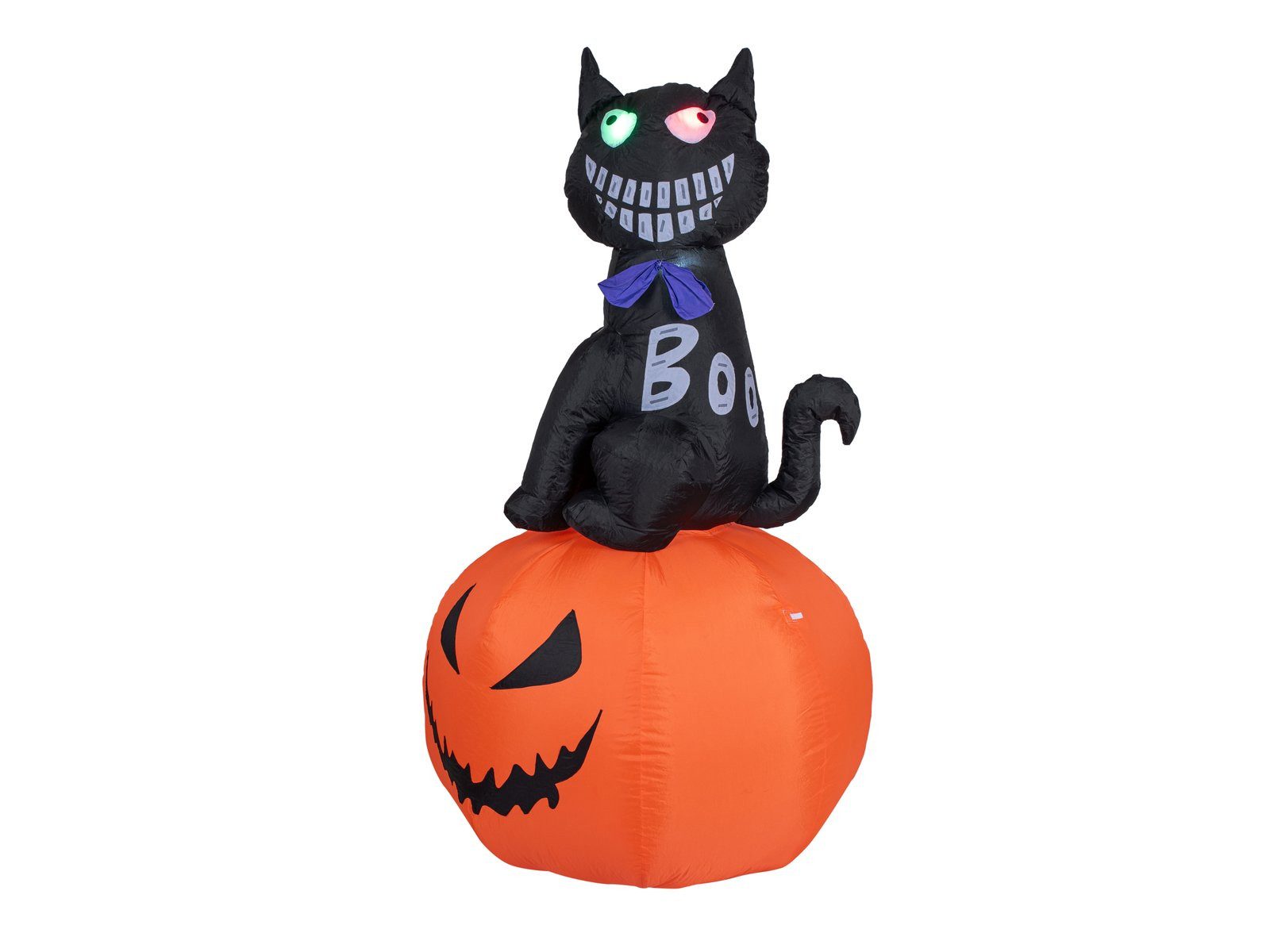 EUROPALMS Fantasy-Figur Halloween Aufblasbare Figur Katze mit Kürbis, 183cm