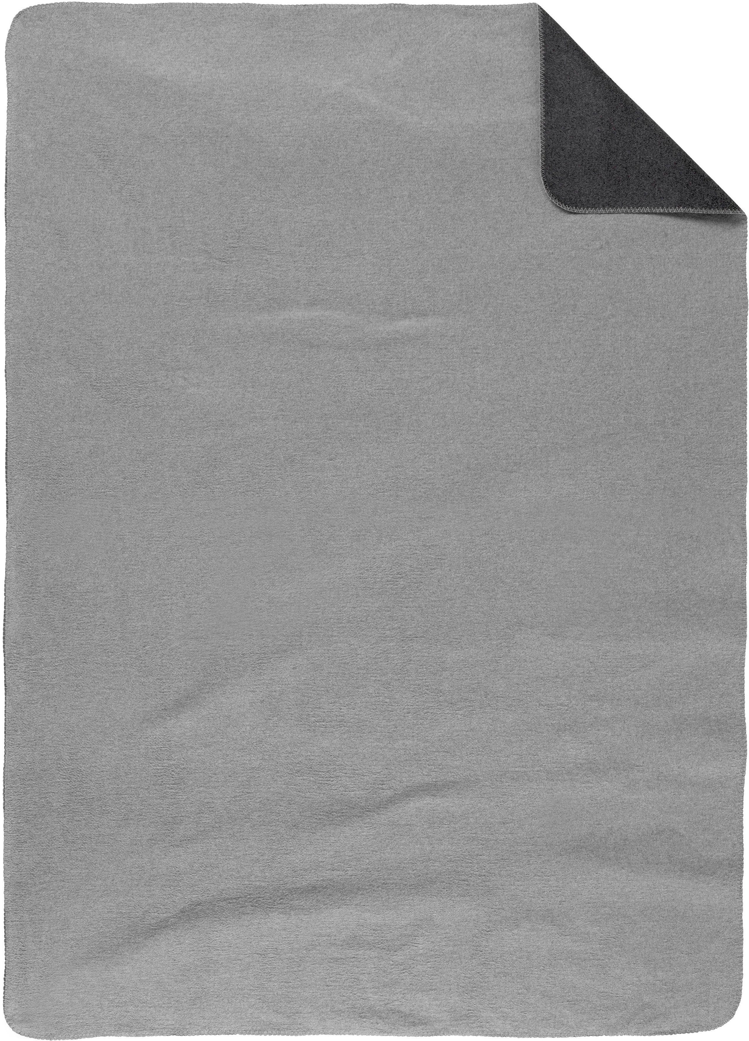 Wohndecke Eva, Germany, aus Decke Mélangegarnen 100% Melange in wohlig (Doppelgewebe) Decke aus warme Baumwolle, Baumwolle Biberna, aus 100% - made 2-farbige