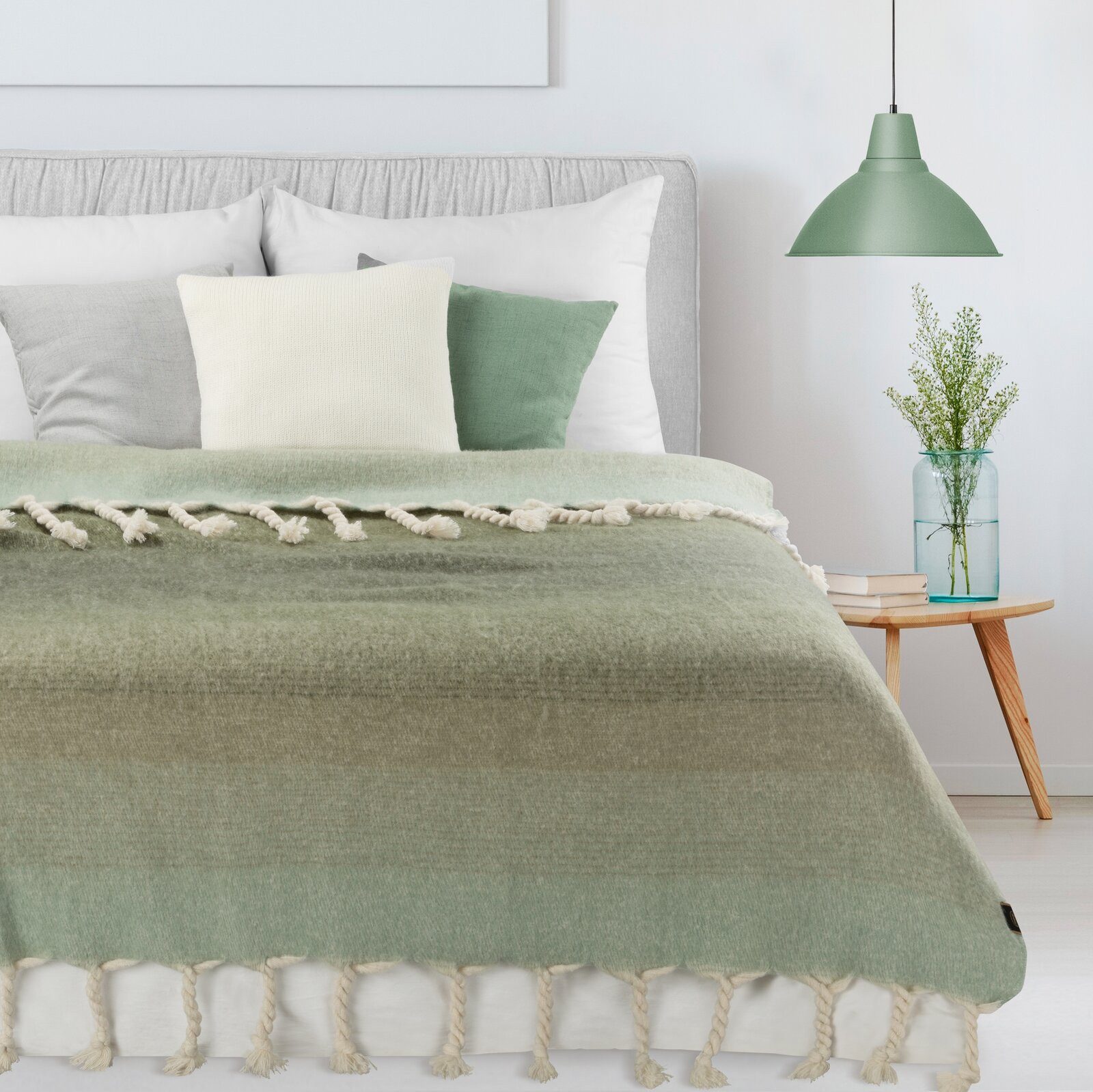 Wohndecke Decke mit Fransen, BOHO Stil 130x170 cm, Eurofirany, Sofadecke, Wohndecke, Tagesdecke, Bettüberwurf, Kuscheldecke